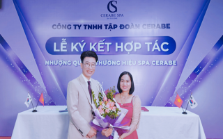 Lễ ký kết hợp tác giữa Chuỗi nhượng quyền thương hiệu Spa Cerabe và Trưởng phòng Kinh doanh Nguyễn Thị Yến